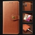 thumbnail image 4 of Wallet Case for Samsung S20 FE Magnetic Clasp Folio Kickstand Premium Leather Case with Hand Strap, [RFID Blocking] Credit Card Slots Shockproof TPU Inner Cover for Samsung Galaxy S20 FE, Brown, 4 of 11