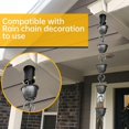 thumbnail image 2 of Rain Chain Gutter Adapter Metal Rain Chain Adapter with Bolt Black Coated Rust Resistant Rain Chain Gutter Accessories, 2 of 4