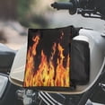thumbnail image 2 of Uorisanigo ATV Saddle Bag, Fire Print Fuel Tank Bag, Front Tank Storage Saddlebags with Drink Pocket for ATV UTV Snowmobile Motorcycle Bicycle, 2 of 7