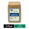 (2 pack) (2 Pack) Boulder Organic Coffee, Sumatra Organic & Fair Trade Single Origin Medium Roast Whole Bean Coffee, 12 oz Bag