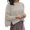 White, variant on Cardigan Sweaters for Women Dressy Cropped Crew Neck Sweater Button Side Split Basic Knit Top White S