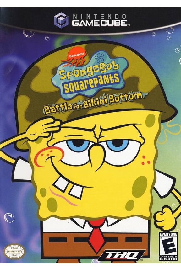 Restored SpongeBob SquarePants Battle for Bikini Bottom - Nintendo GameCube (Refurbished)