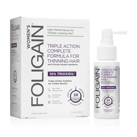 Women's Triple Action Complete Formula for Thinning Hair (10% Trioxidil)