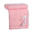 thumbnail image 1 of Wweixi Courtepointe d'Été Portable Couleur Unie Réutilisable Imprimée pour Climatisation Respirante Garde au Chaud Brossée Accessoires de Literie Rose, 1 of 9