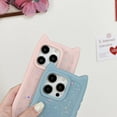 thumbnail image 2 of for iPhone Case,Cute Glitter Sparkle Sparkly Silicone Cat Ear Shape Camera Lens Protection Soft Shockproof Phone Case (Blue,iPhone 14 Pro Max), 2 of 5