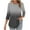 Dark Gray, variant on Womens Tops Plus Size 3/4 Length Sleeve Crewneck Loose Shirts Pleated Cute Clothes Dressy Casual Tunic Tops Red 2XL