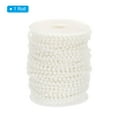 thumbnail image 3 of Uxcell 5mm Faux Pearl Beads Garland, 98.4 Ft Pearl String Chain Pearl Roll, White, 3 of 6