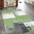 thumbnail image 2 of 3'x5' Area Rugs, Sage Green Grey Indoor Outdoor Area Rug for Living Room Bedroom, Oil Painted Geometric Modern Abstract Washable Bathroom Rugs Kitchen Floor Carpet Mats Home Decor Aesthetic, 2 of 8