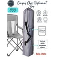 thumbnail image 4 of Camping Chair Bag. Bag for Beach, Portable, Foldable, Outdoor Chair Bag - 40"x7"x7" Gray, 4 of 9