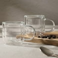 thumbnail image 4 of Mr. Coffee Salon Espresso 2 piece 3 Ounce Double Wall Insulated Glass Mug Set, 4 of 5