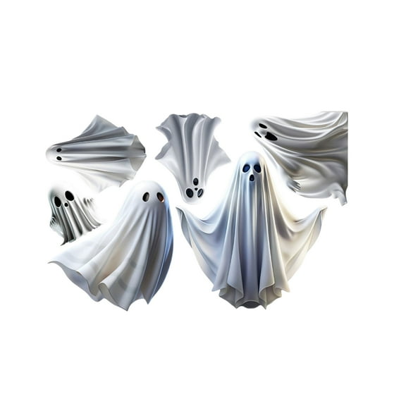 nvzhuang Halloween Window Clings, Electrostatic Ghost Removable Window Decal Wall Sticker for Party