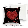 thumbnail image 6 of KCEHTA Valentines Day Pillow Covers 18x18 inch Valentines Day Pillow Cases, Heart Decorative Throw Pillow Covers for Couch Bed Sofa, Anniversary Wedding Birthday Valentines Day Decorations, 6 of 6