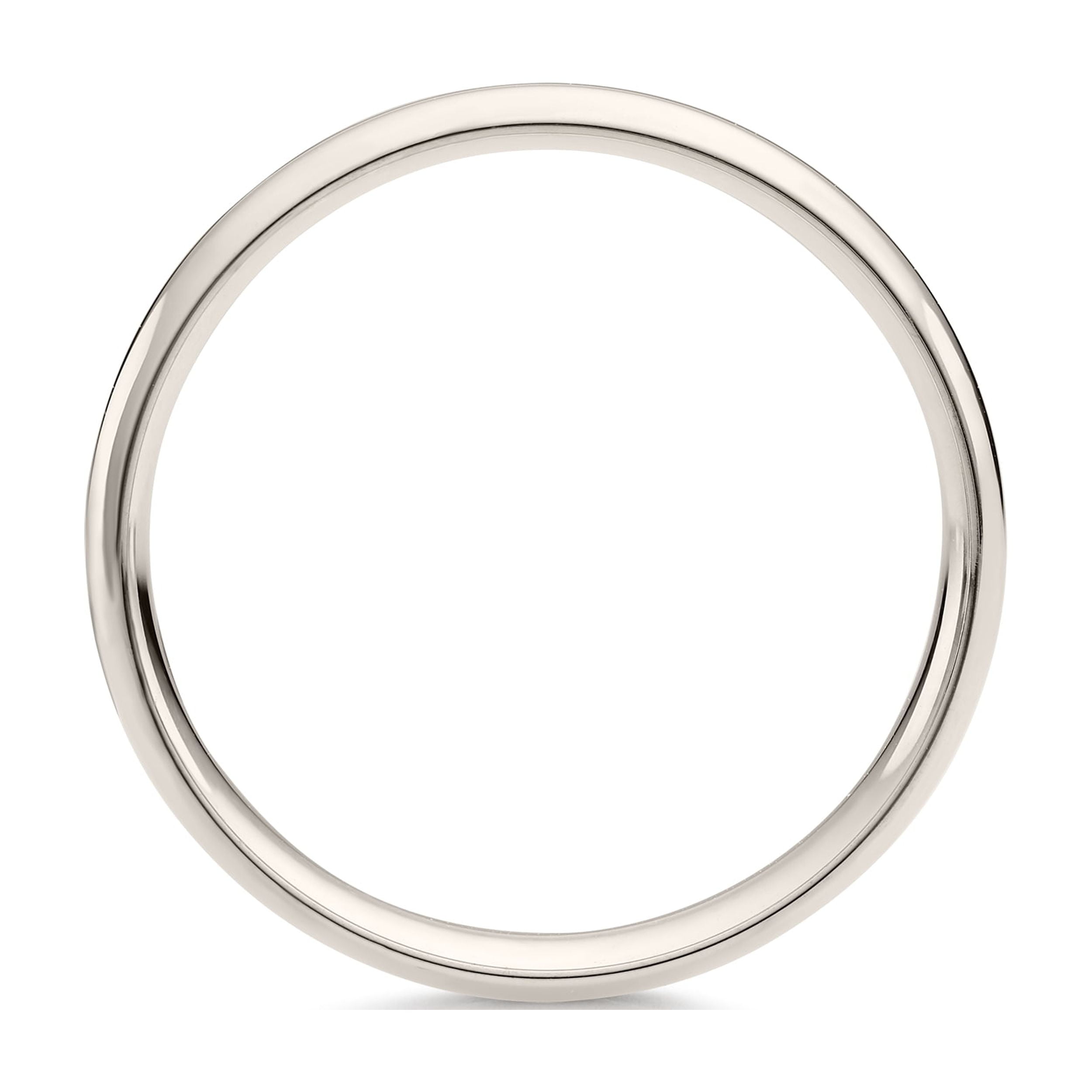 Oxford Ivy Oxford Ivy Men's 10K White Gold 5mm Comfort Fit Plain Wedding Band (Available Ring Sizes 8-14) Size 8