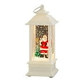 thumbnail image 2 of Christmas Snow Globe Decoration, Glitter Snow Globe Lantern, Battery Powered Lighted Decor for Home, Tabletop, 2 of 6