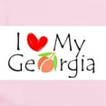 thumbnail image 2 of CafePress - Love My Georgia Peach Infant Bodysuit - Baby Light Bodysuit, Size Newborn - 24 Months, 2 of 4