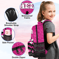 thumbnail image 4 of Jiaoprinted Personalized Cheerleader Backpack, Custom Cheer Shoulder Bag with Name Customized Day Packs for Cheerleading, Pink Glitter, 4 of 7
