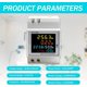thumbnail image 4 of Single Phase Electric Wattmeter, Digital Electricity Meter AC 40-300V 100A DIN Rail Watt Meter KWh Voltmeter Ammeter Multifunctional Resettable CT Typ, 4 of 5
