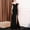 Black, variant on Women Sleeveless Formal Maxi Dresses, Women Long Evening Gown, Women's V Neck Fitted Waist Hugging Hips Slim Fishtail Skirt Maxi Formal Evening Gown Dress Red, S