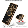 thumbnail image 5 of for Samsung Galaxy A14 5G Case Cute 6D Astronaut Case with Stand Function Luxury Plating Case Cover Slim Fit Soft TPU Shockproof Bumper Protective Electroplated Case for Girls Boys,Black, 5 of 12