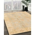 thumbnail image 2 of Ahgly Company Indoor Square Abstract Brown Gold Oriental Area Rugs, 3' Square, 2 of 6