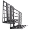 thumbnail image 4 of TEHAUX 2Pcs Black Supermarket Display Rack Baffle Fence for Fruit and Vegetable Area with Convenient Buckle, 4 of 6