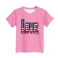 thumbnail image 5 of T-Shirt pour Enfants, Imprimé de la Fête de l'Indépendance à Manches Courtes et Col Rond, Haut Décontracté et Polyvalent pour Garçons et Filles de 3 à 15 Ans, 5 of 5