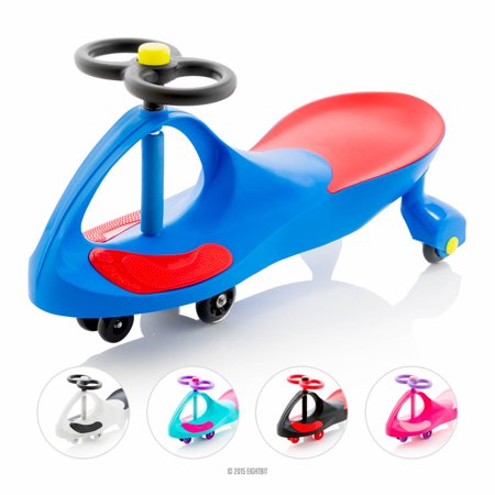 Eightbit Swivel Car Rolling Ride-On Car - Indoor / Outdoor - Blue ...