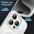 thumbnail image 6 of JETech Magnetic Case for iPhone 15 Pro 6.1-Inch Compatible with MagSafe, Translucent Matte Back Slim Shockproof Phone Cover (White), 6 of 6