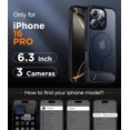thumbnail image 2 of Funda magnética Temdan con soporte para iPhone 16 Pro, 2 of 7