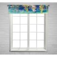 thumbnail image 1 of Cortina Valance ABPHQTO Flores Azul Verde Hiedra 30x130 cm, 1 of 1