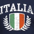 thumbnail image 3 of CafePress - Italia Men's Fitted T Shirt (Dark) - Men's Fitted T-Shirt, 3 of 4