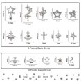 thumbnail image 2 of Abalorios para uñas Ganepens, más de 120 unidades, con incrustaciones de diamantes de imitación para, 2 of 6