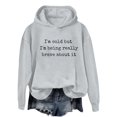 thumbnail image 4 of XIAOCHA Mens Letter Print Hoodie Loose Fit Fall Daily Long Sleeve Hooded Sweatshirts, 4 of 4