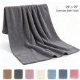 thumbnail image 6 of KFUIRDE Large Bath Towel, Towels Bath, Thick & Soft Quick Dry Absorbent Towel, Oversized 28"x55" Velvet Touch Towel for Bathroom, Gym, Shower & Hotel, Coffee, 6 of 8