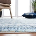 thumbnail image 4 of SAFAVIEH Brentwood Dory Geometric Runner Rug, Ivory/Aqua, 2' x 12', 4 of 11