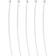 thumbnail image 1 of 200 alfileres de cabeza esférica de latón, chapados en plata, para bisutería. Alfileres de cabeza larga., 1 of 4
