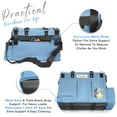 thumbnail image 4 of FifthStart Multi Use Cleaning Caddy with Waist & Shoulder Strap, Blue, X-Large, 15” x 10” x 10”, 4 of 9