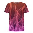 thumbnail image 5 of Qertyioot T-Shirt d'Été pour Hommes Col Rond Imprimé Manches Courtes Décontracté Léger Rafraîchissant, 5 of 5