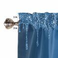 thumbnail image 5 of Half Window Curtains 24 Inches Long, Modern Blue Window Treatment Curtain Drapes, Abstract Diamond Luxury Gradient Short Curtains Tiers for Kitchen Over Sink, 27.5"x24", 2 Panels, 5 of 7