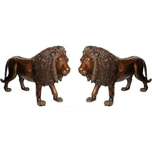Exotic India Large Size Pair of Lions