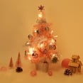 thumbnail image 4 of Mini Christmas Tree, 18" Artificial Small Christmas Tree with LED String Lights, Tabletop Christmas Tree with Pine Cones Christmas Balls Ornaments for Christmas Decorations, 4 of 9