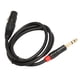 thumbnail image 5 of Cable XLR A TRS, Conexión Firme, Señal Estable, Cable XLR TRS De 6,35 Mm, 1 M Para Guitarra, 5 of 7