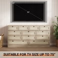 thumbnail image 4 of Commode Moderne en Bois Robuste à 12 Tiroirs pour Chambre - Coffre de 61 Pouces de Large avec Accents en Rotin - Armoire de Rangement et Meuble Télé pour Télé de 65 Pouces - pour Salon, Garde-Robe, Couloir, Bois Naturel, 4 of 7