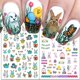 thumbnail image 2 of 12 láminas de pegatinas de uñas de Pascua con diseño de conejito, 3D, autoadhesivas, para niños y mujeres., 2 of 5