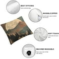 thumbnail image 4 of COMIO Boho Abstract Mountain Pillow Covers Nature Landscape Sunset Forest Print Decoration Throw Pillows Green Tree Square Cushion Case Decor&nbsp;2pc, 4 of 6