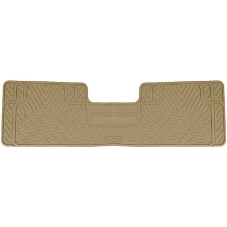 Rear Floor Runner NEW 1 Piece Beige High Quality All Weather Rubber Floor Mat Rear Runner Liner for Car Truck SUV ()