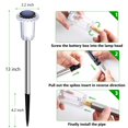 thumbnail image 3 of Luces solares para caminos Gorrzai, paquete de 10 unidades, de acero inoxidable, impermeables, 3 of 8