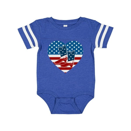 

Inktastic USA Cowboy Boots Patriotic Gift Baby Boy or Baby Girl Bodysuit