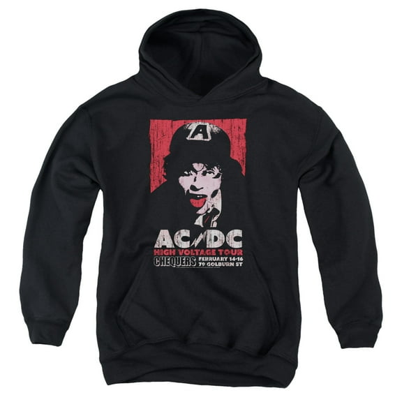 Acdc - High Voltage Live 1975 - Youth Hooded Sweatshirt - Medium