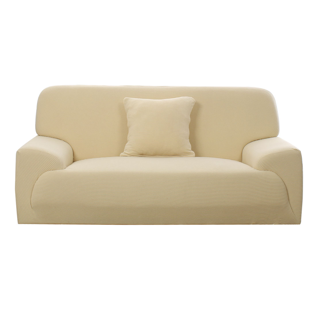 Jacquard Sofa Cover Couch Removable Slipcover Washable 3 Seater Beige